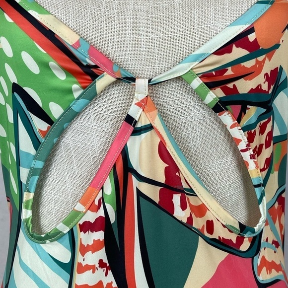 Tropical Print Mini Dress - Picture 6 of 11